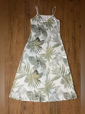Tropical Print Maxi Dress